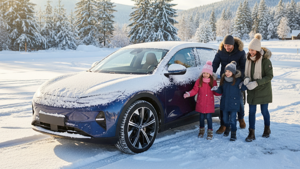 e-auto im winter fahren